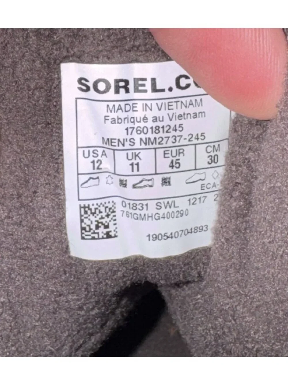Sorel excellent see